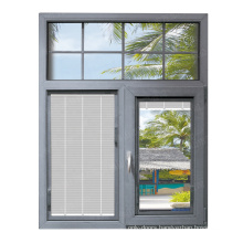 UPVC/ PVC casement window blind inside double glass window